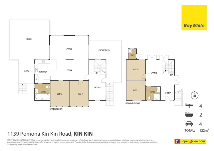 Floorplan of Homely rural property listing, 1139 Pomona Kin Kin Road, Kin Kin QLD 4571