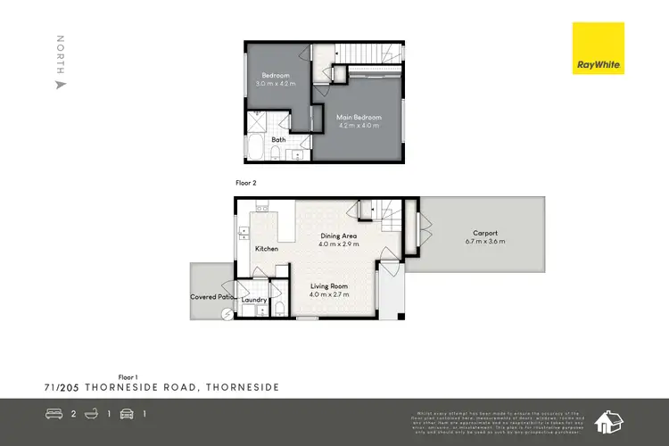 Floorplan of Homely townhouse listing, 71/205 Thorneside Road, Thorneside QLD 4158