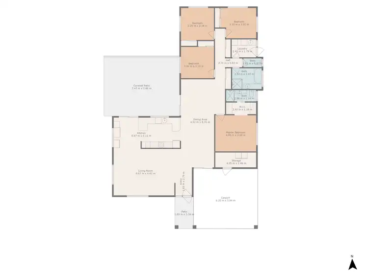 Floorplan of Homely house listing, 13 Crinum Crescent, Emerald QLD 4720