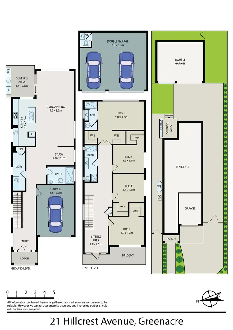 Floorplan of Homely house listing, 21 Hillcrest Avenue, Greenacre NSW 2190