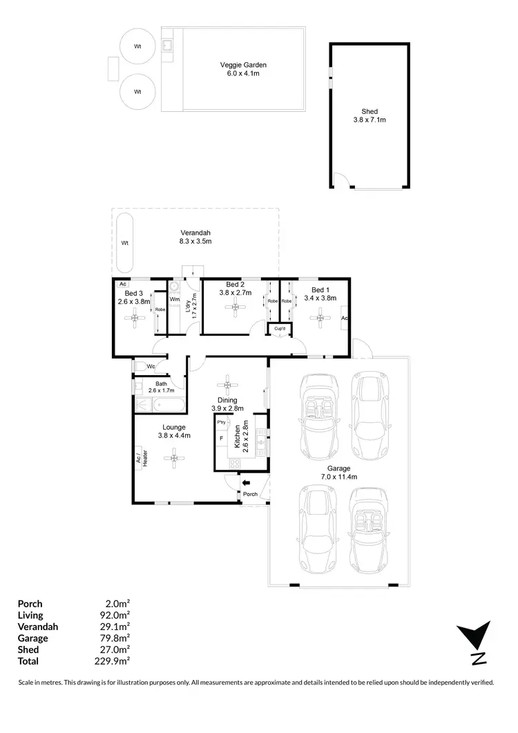 Floorplan of Homely house listing, 26 Longview Place, Wynn Vale SA 5127