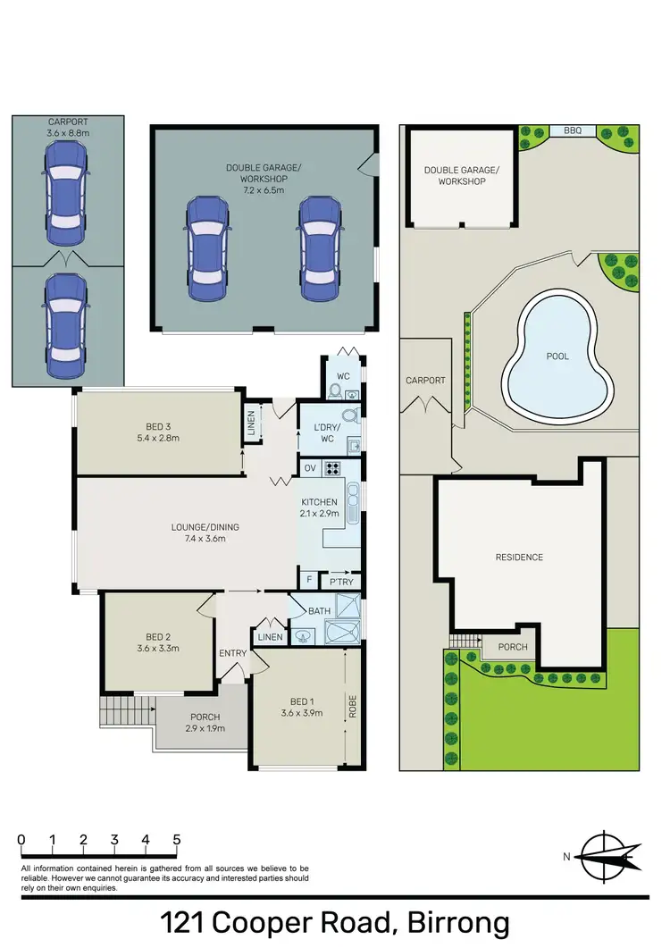 Floorplan of Homely house listing, 121 Cooper Road, Birrong NSW 2143
