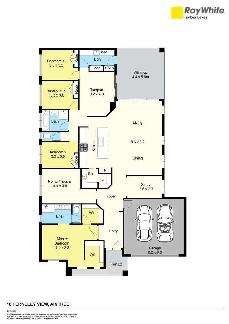 Floorplan of Homely house listing, 16 Ferneley View, Aintree VIC 3336