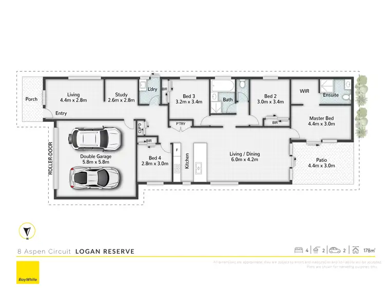Floorplan of Homely house listing, 8 Aspen Circuit, Logan Reserve QLD 4133
