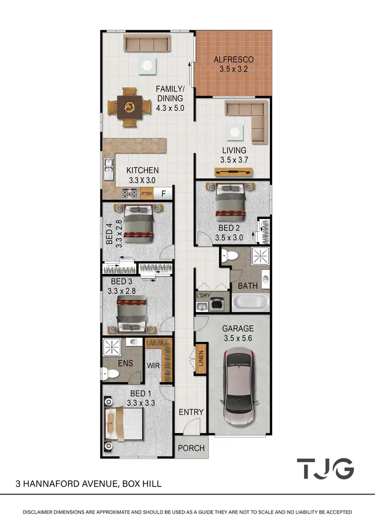 Floorplan of Homely house listing, 3 Hannaford Avenue, Box Hill NSW 2765