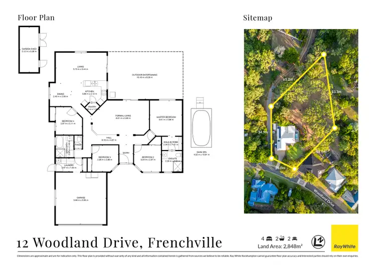 Floorplan of Homely house listing, 12 Woodland Drive, Frenchville QLD 4701