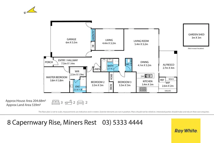 Floorplan of Homely house listing, 8 Capernwary Rise, Miners Rest VIC 3352