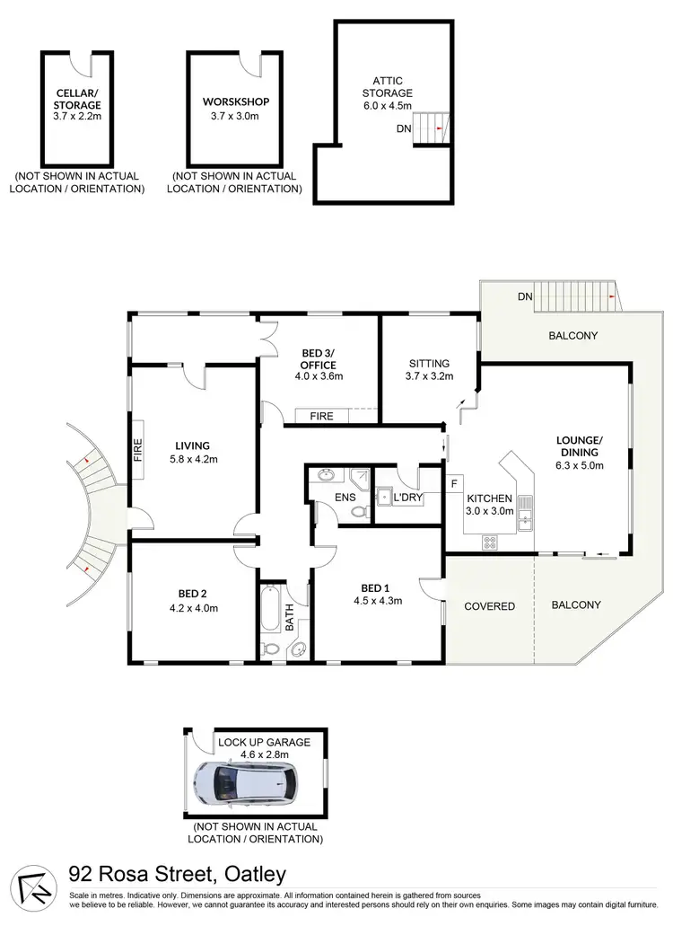 Floorplan of Homely house listing, 92 Rosa Street, Oatley NSW 2223
