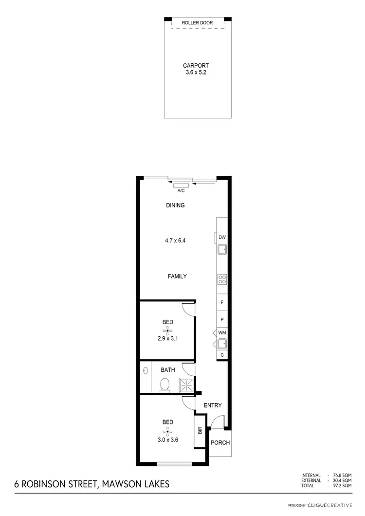 Floorplan of Homely house listing, 6 Robinson Street, Mawson Lakes SA 5095