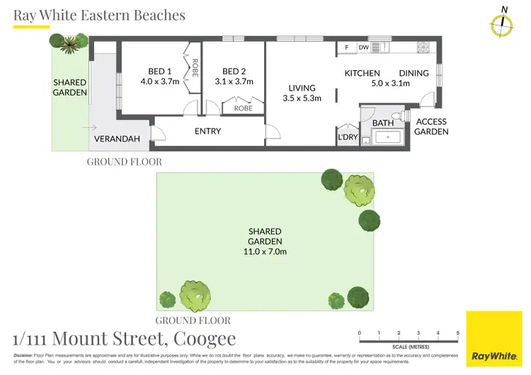 Floorplan of Homely apartment listing, 1/111 Mount Street, Coogee NSW 2034