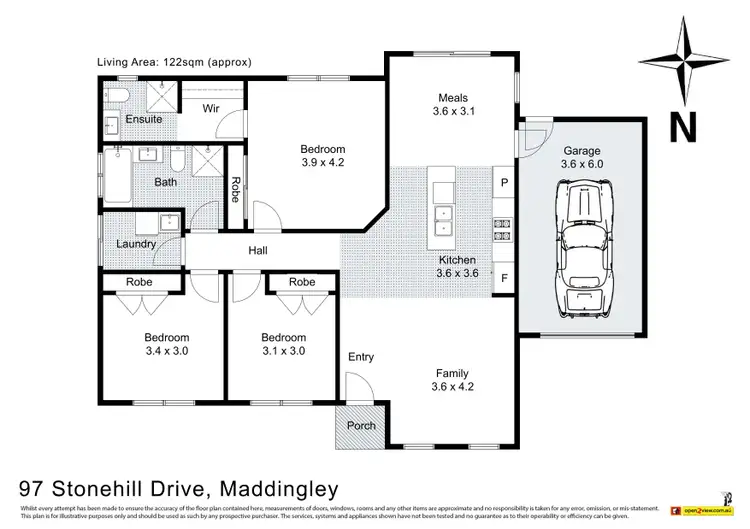 Floorplan of Homely house listing, 97 Stonehill Drive, Maddingley VIC 3340