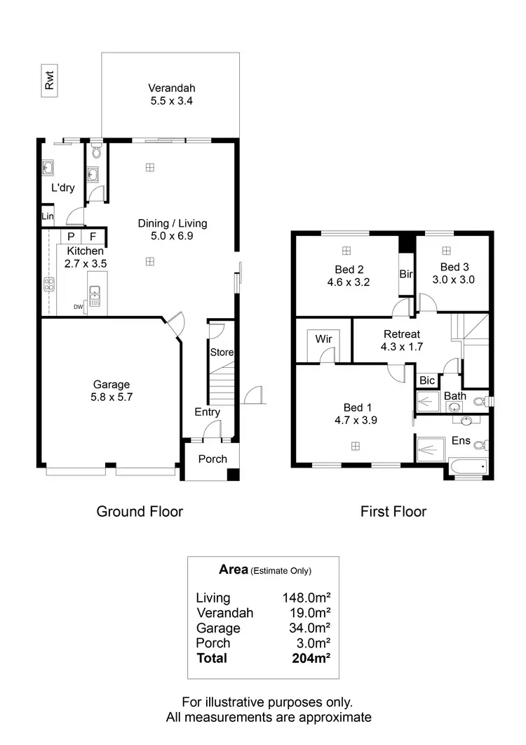 Floorplan of Homely townhouse listing, 2B Cromwell Road, Kilburn SA 5084