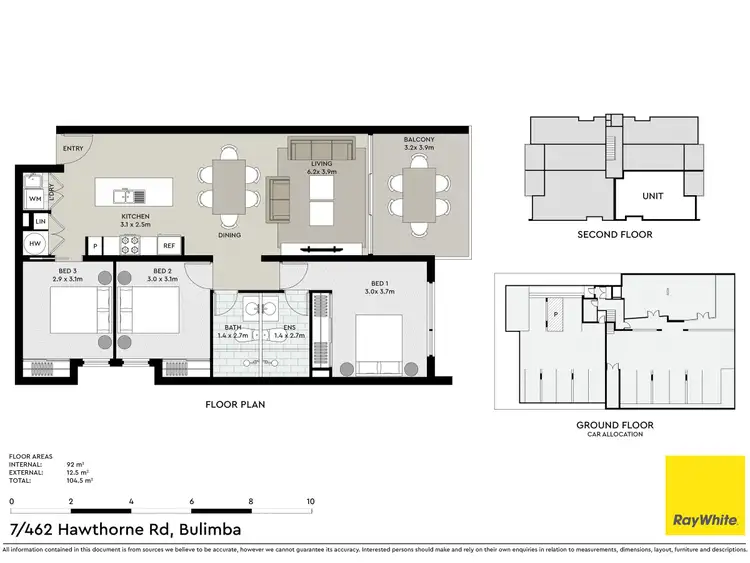 Floorplan of Homely unit listing, 7/462 Hawthorne Road, Bulimba QLD 4171