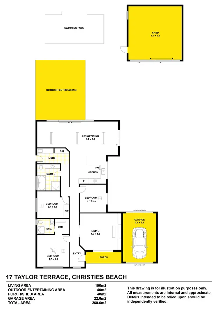 Floorplan of Homely house listing, 17 Taylor Terrace, Christies Beach SA 5165