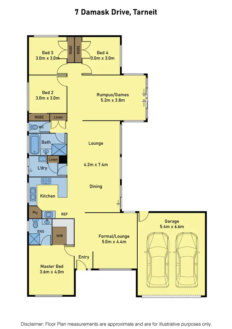 Floorplan of Homely house listing, 7 Damask Drive, Tarneit VIC 3029