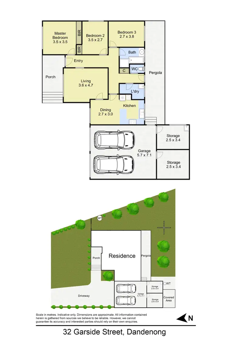 Floorplan of Homely house listing, 32 Garside Street, Dandenong VIC 3175