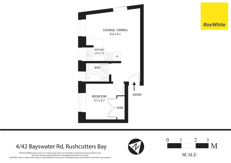Floorplan of Homely apartment listing, 4/42 Bayswater Road, Rushcutters Bay NSW 2011