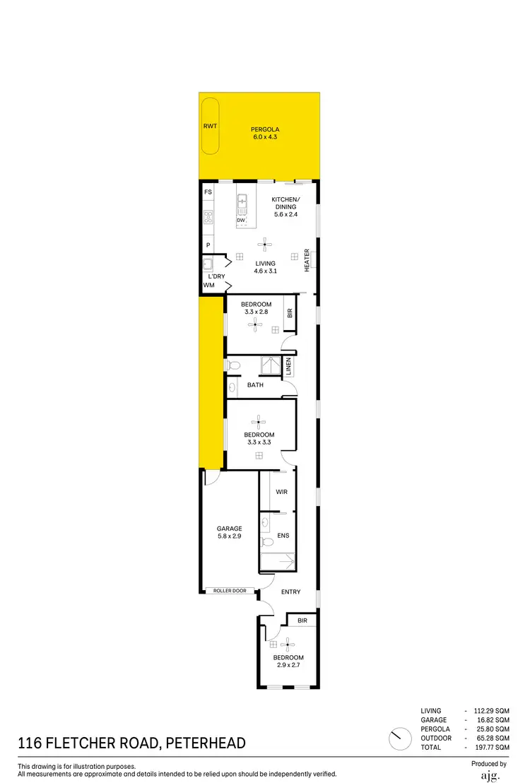 Floorplan of Homely house listing, 116 Fletcher Road, Peterhead SA 5016