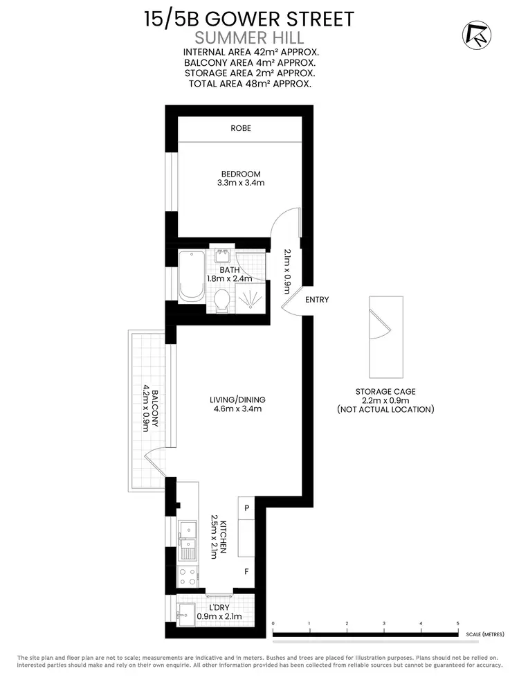 Floorplan of Homely apartment listing, 15/5b Gower Street, Summer Hill NSW 2130