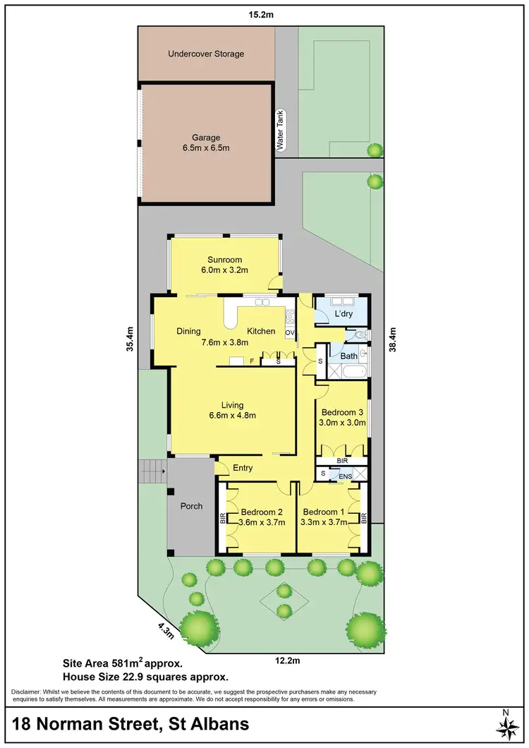 Floorplan of Homely house listing, 18 Norman Street, St Albans VIC 3021