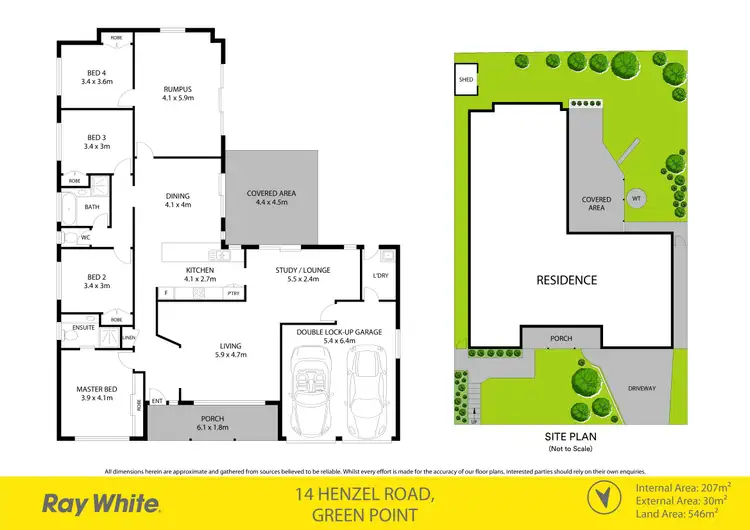 Floorplan of Homely house listing, 14 Henzel Road, Green Point NSW 2251