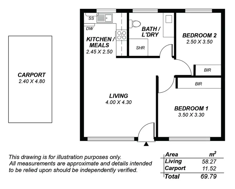 Floorplan of Homely unit listing, 4/723 Burbridge Road, West Beach SA 5024