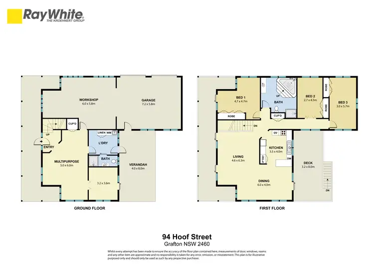 Floorplan of Homely house listing, 94 Hoof Street, Grafton NSW 2460