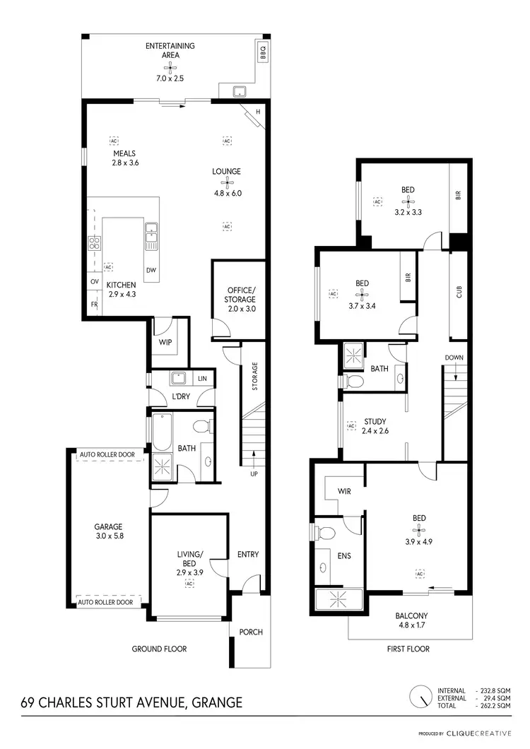 Floorplan of Homely house listing, 69 Charles Sturt Avenue, Grange SA 5022