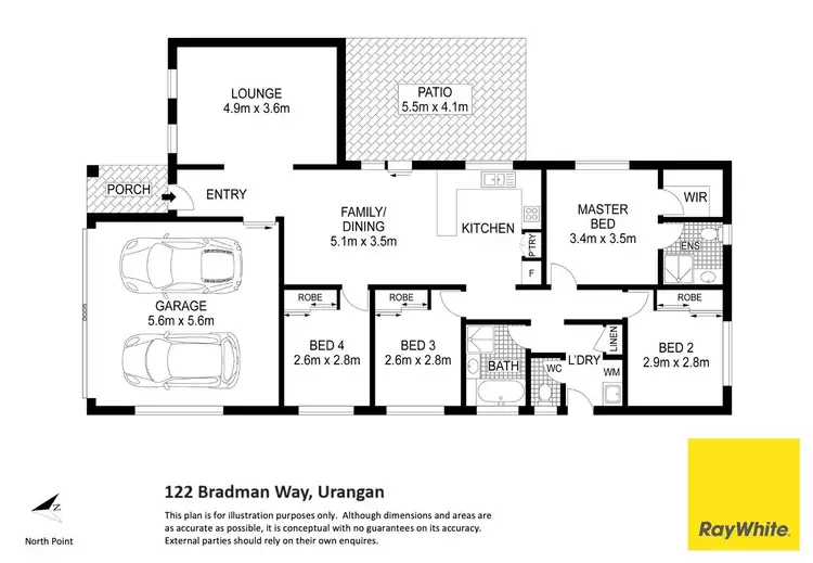 Floorplan of Homely house listing, 122 Bradman Way, Urangan QLD 4655