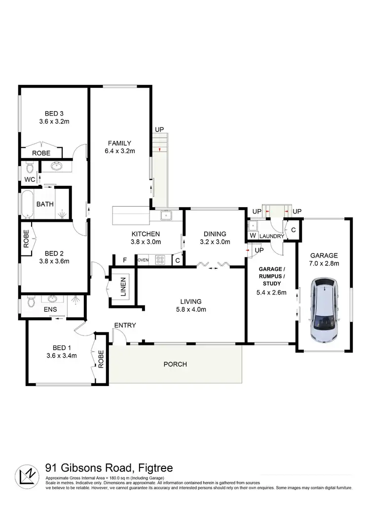 Floorplan of Homely house listing, 91 Gibsons Road, Figtree NSW 2525