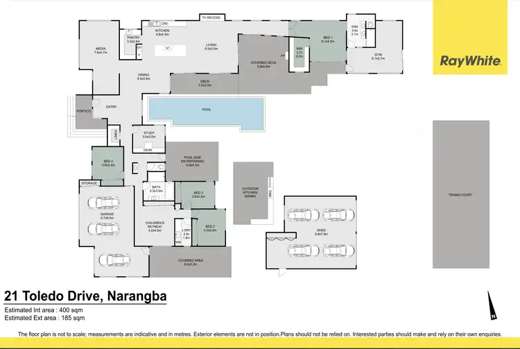 Floorplan of Homely house listing, 21 Toledo Drive, Narangba QLD 4504