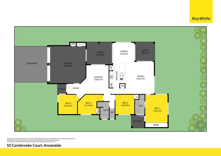 Floorplan of Homely house listing, 10 Carisbrooke Court, Annandale QLD 4814