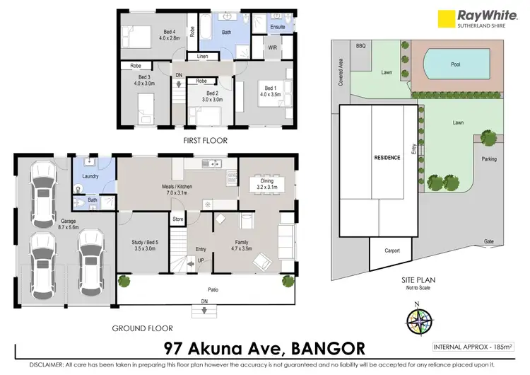 Floorplan of Homely house listing, 97 Akuna Avenue, Bangor NSW 2234