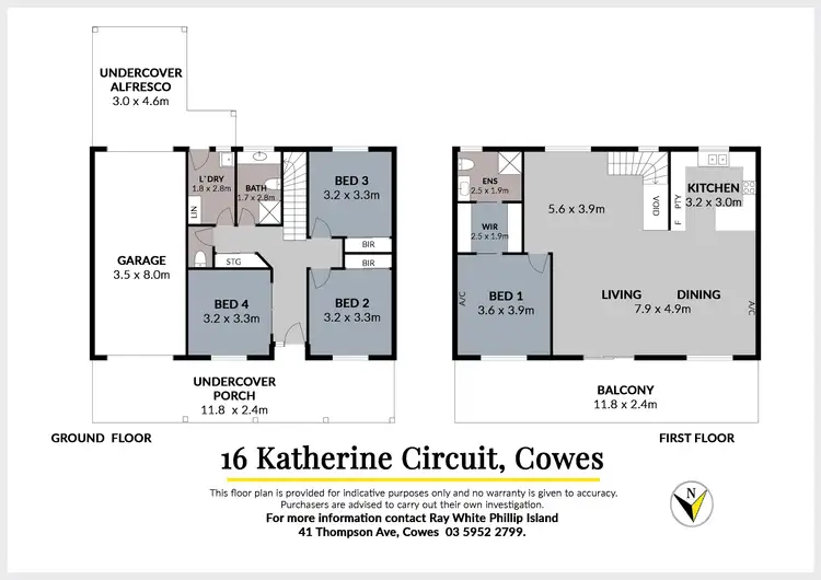 Floorplan of Homely house listing, 16 Katherine Circuit, Cowes VIC 3922