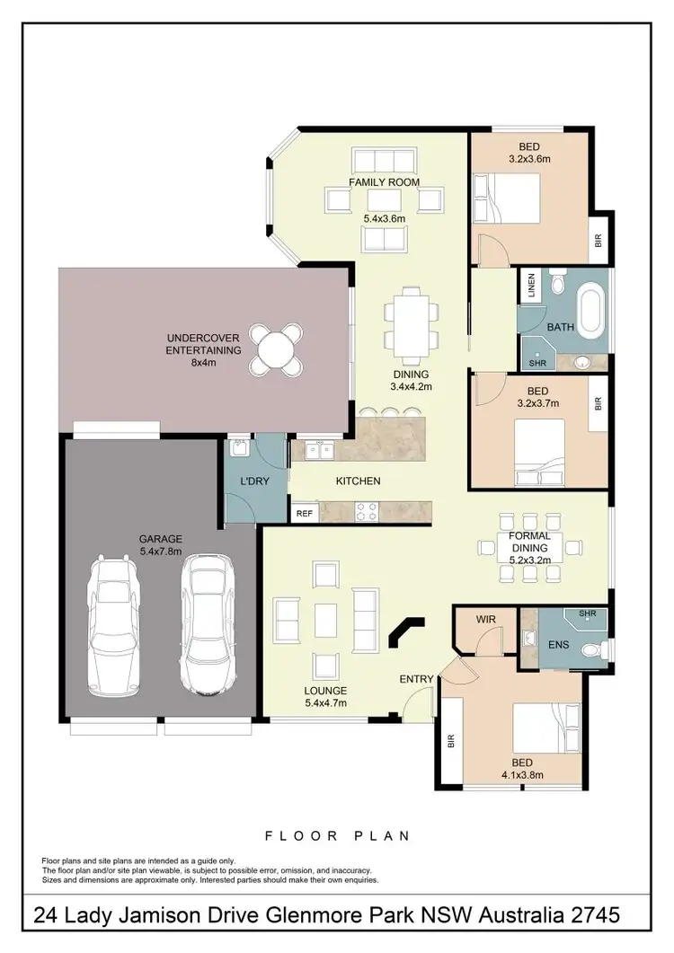 Floorplan of Homely house listing, 24 Lady Jamison Drive, Glenmore Park NSW 2745