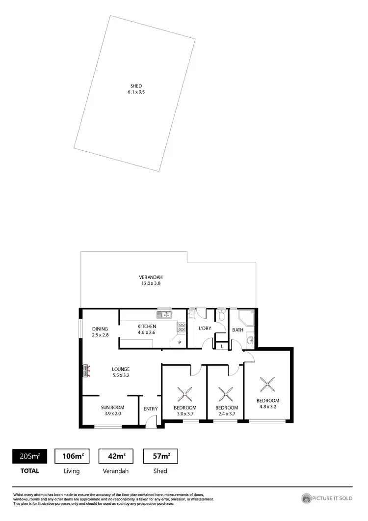 Floorplan of Homely house listing, 47 Kinkaid Road, Elizabeth East SA 5112