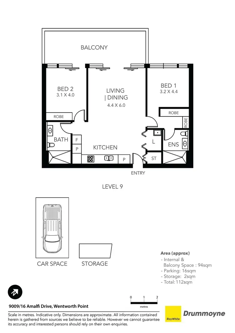 Floorplan of Homely apartment listing, 9009/16 Amalfi Drive, Wentworth Point NSW 2127