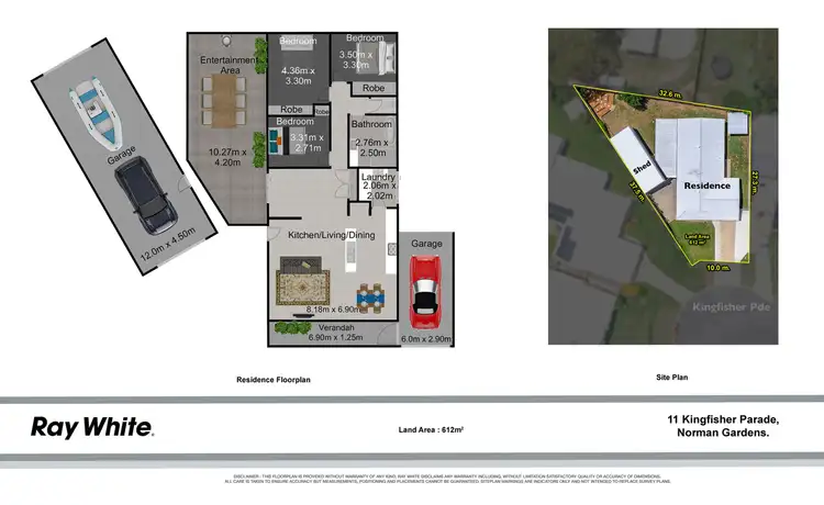 Floorplan of Homely house listing, 11 Kingfisher Parade, Norman Gardens QLD 4701