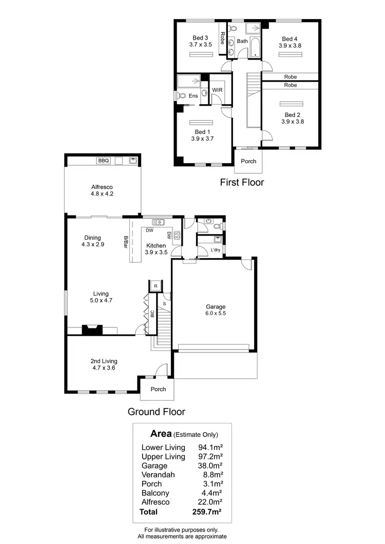 Floorplan of Homely house listing, 17A Wilford Avenue, Seaton SA 5023