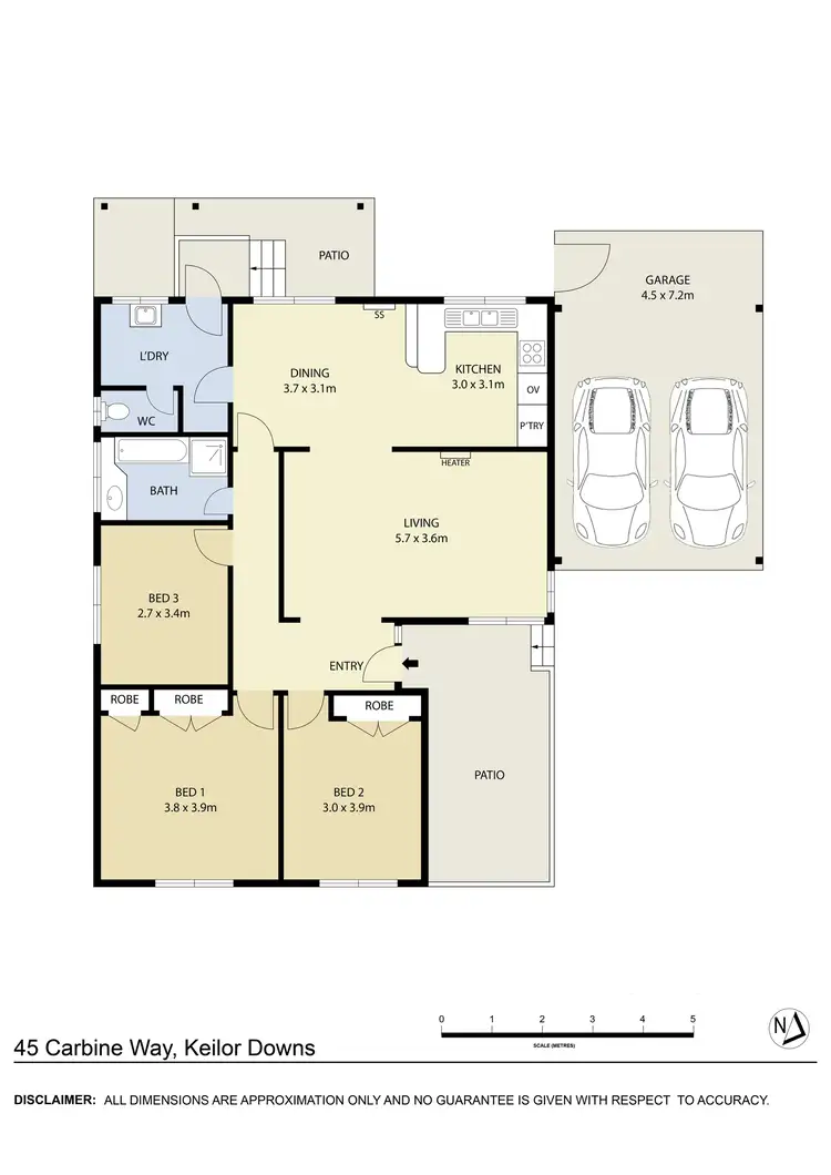 Floorplan of Homely house listing, 45 Carbine Way, Keilor Downs VIC 3038