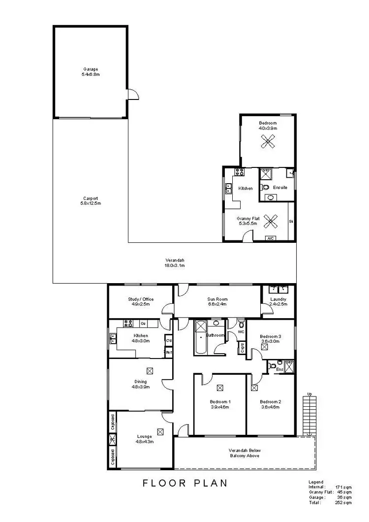 Floorplan of Homely house listing, 6 Thornton Street, Findon SA 5023