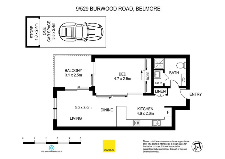 Floorplan of Homely apartment listing, 9/529 Burwood Road, Belmore NSW 2192