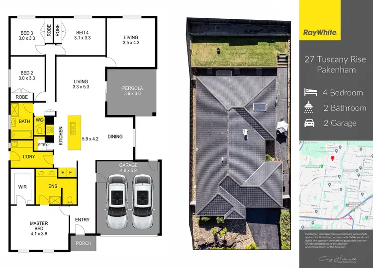 Floorplan of Homely house listing, 27 Tuscany Rise, Pakenham VIC 3810