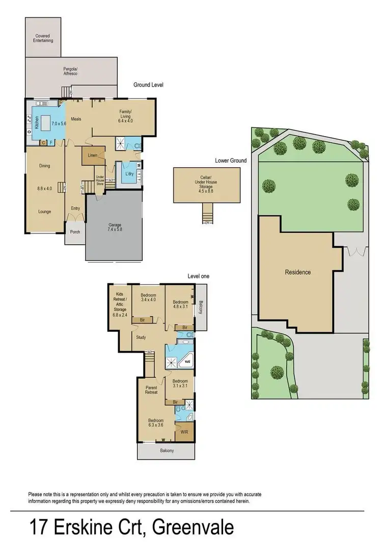 Floorplan of Homely house listing, 17 Erskine Court, Greenvale VIC 3059