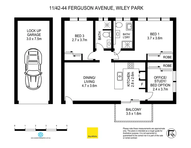 Floorplan of Homely unit listing, 11/42-44 Ferguson Avenue, Wiley Park NSW 2195