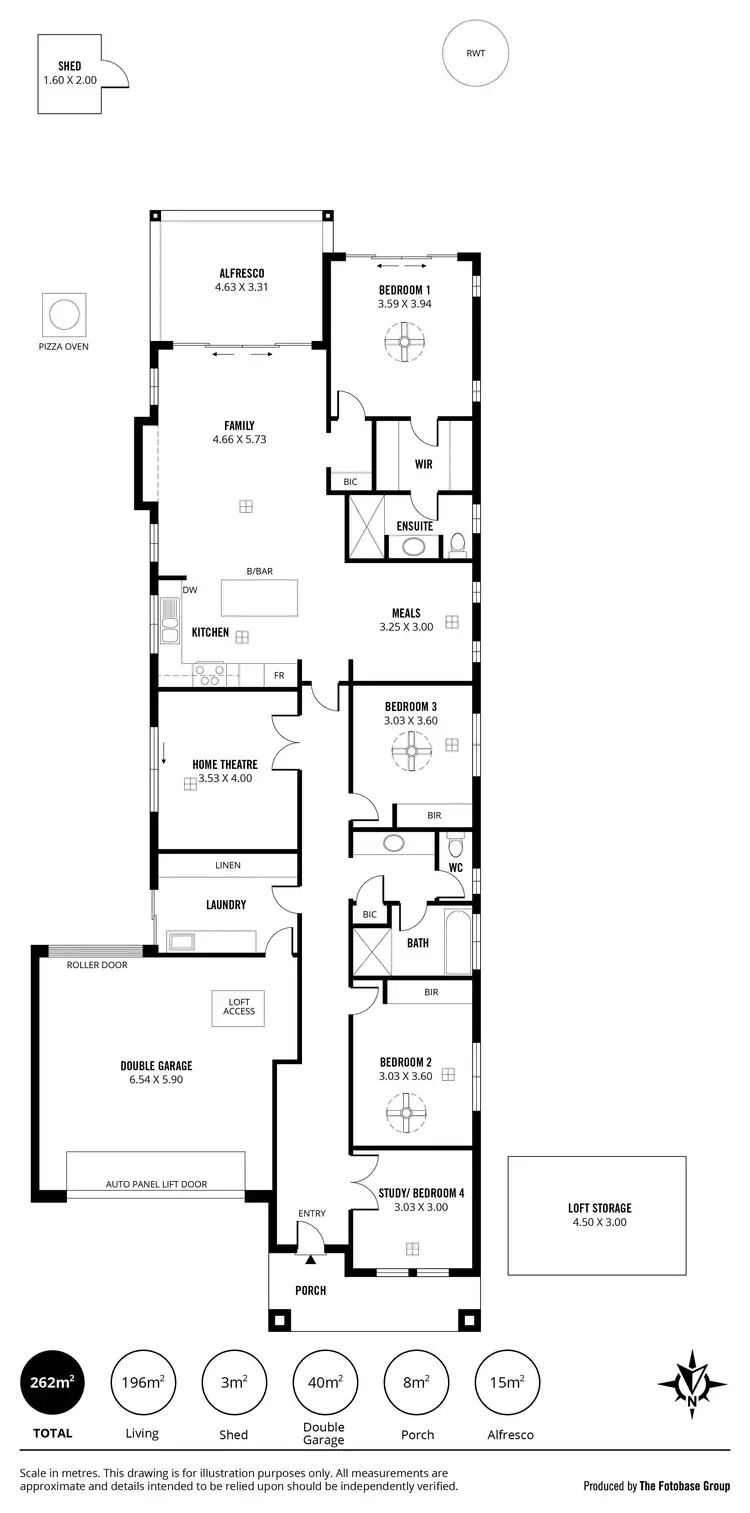 Floorplan of Homely house listing, 6 Tiparra Avenue, Park Holme SA 5043