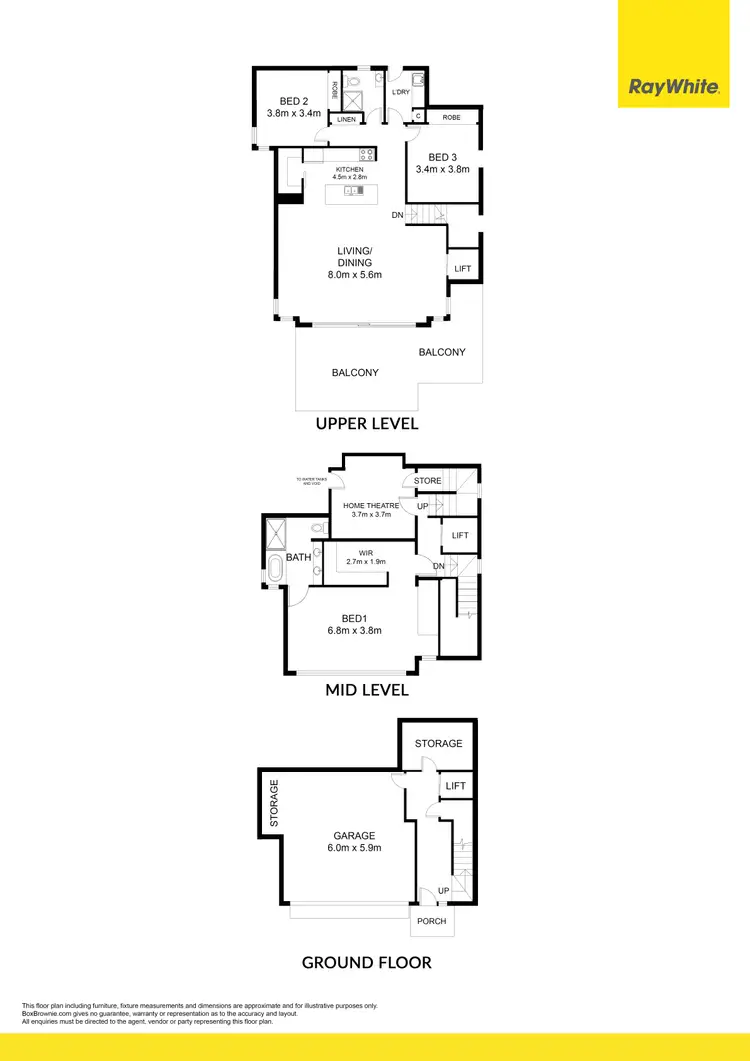 Floorplan of Homely house listing, 33B Burnham Road, Kingston Park SA 5049