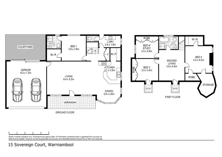 Floorplan of Homely house listing, 15 Sovereign Court, Warrnambool VIC 3280