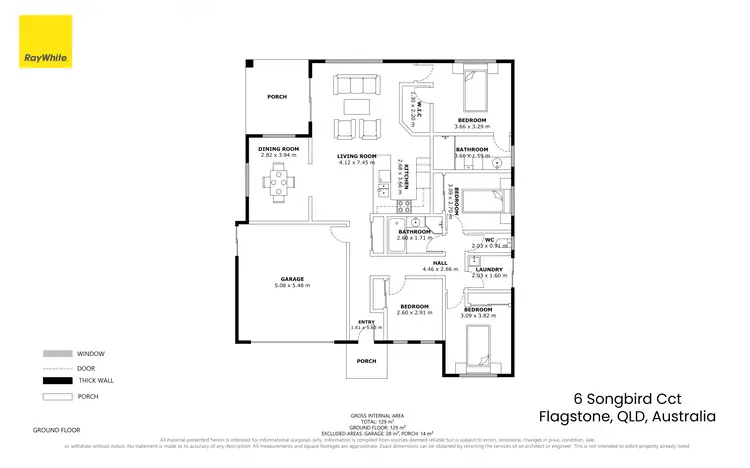 Floorplan of Homely house listing, 6 Songbird Circuit, Flagstone QLD 4280