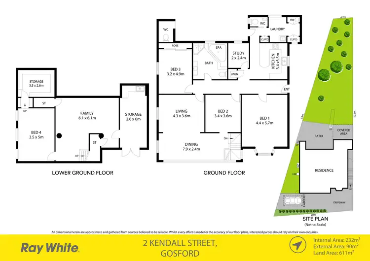 Floorplan of Homely house listing, 2 Kendall Street, Gosford NSW 2250